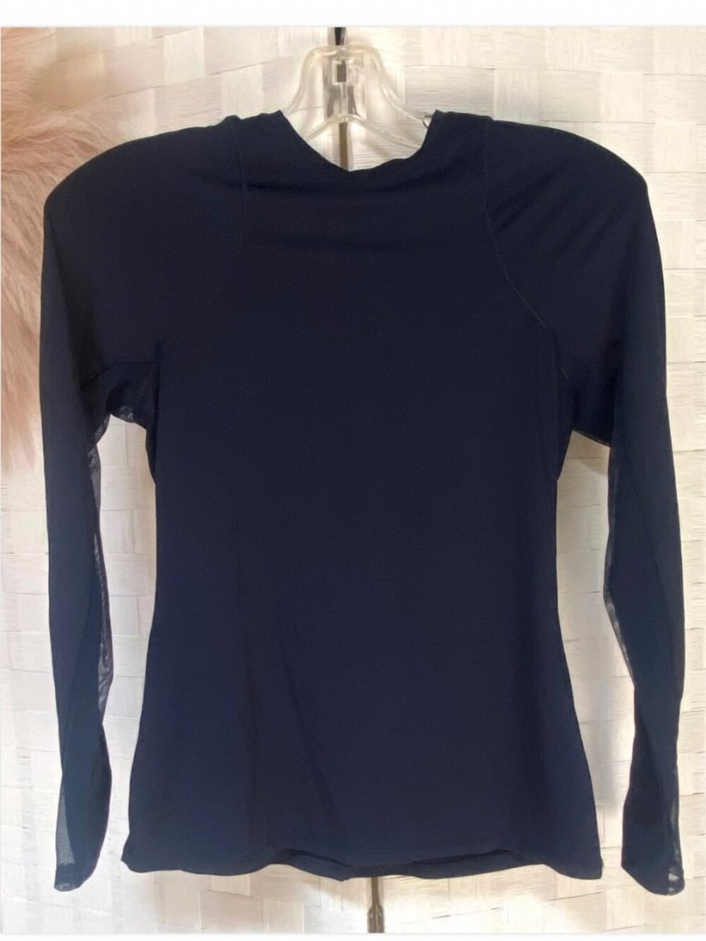 Lucky In Love Navy Blue Tennis Shirt Mesh Size S